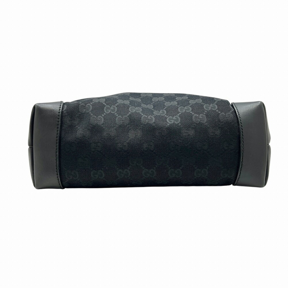 GUCCI Authentic Black Leather Shoulder Bag - Picture 4 of 10
